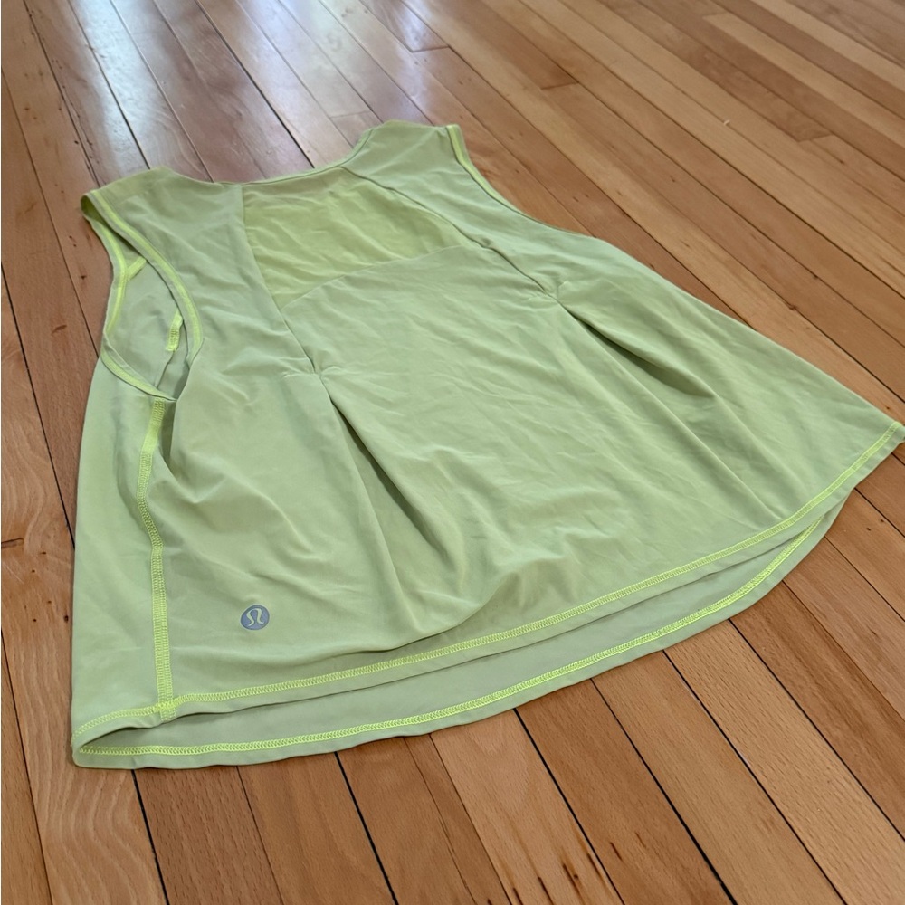 lululemon athletica Lime Green Tank Top